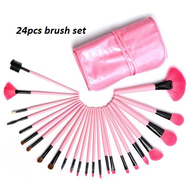 mac makeup pink brushes