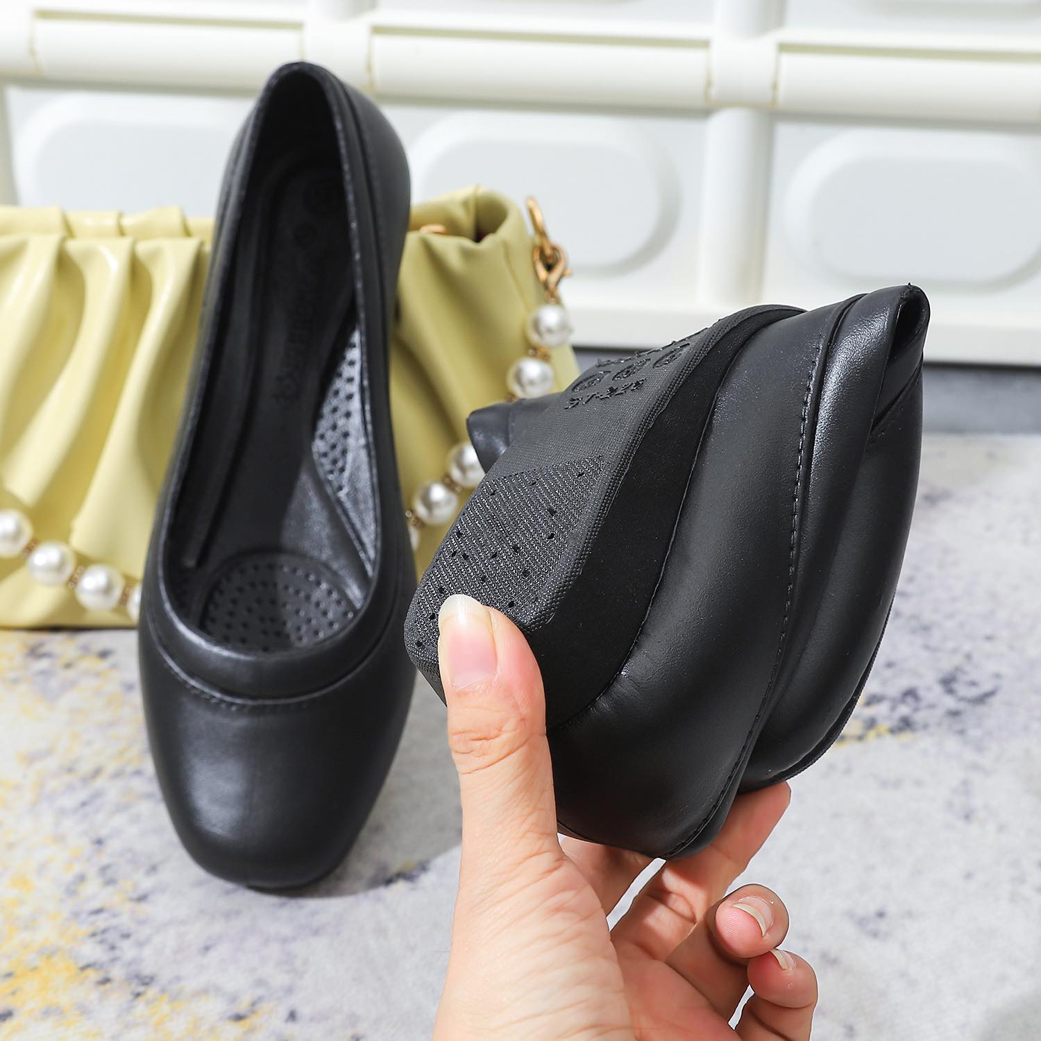 FASHION FORMAL SLIP ON BLACK HALF SCHOOL, OFFICE, ATTIRE SHOES FOR WOMEN  HIGH QUALITY | Lazada PH