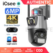 ICSEE 360° 6MP 4K HD Color Night Vision WiFi Camera