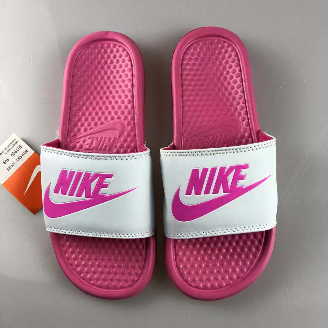 nike pink slippers