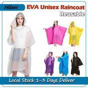 EVA Unisex Waterproof Raincoat for Camping and Outdoor Use