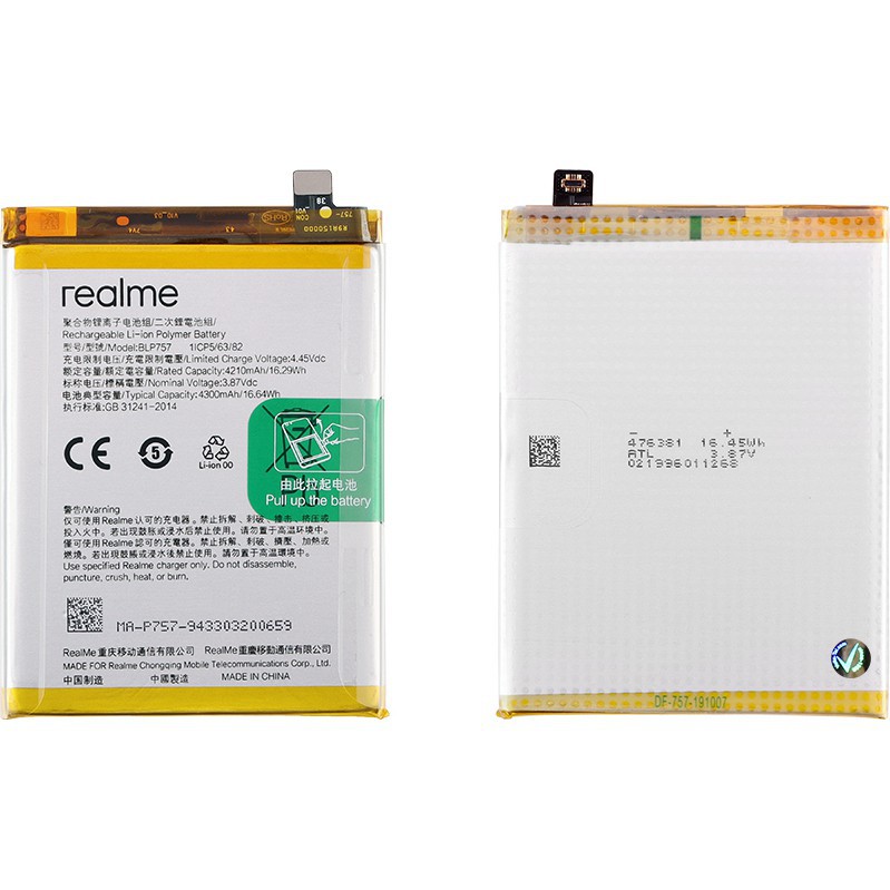 real me 6 pro battery