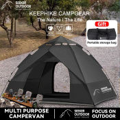 Outdoor Portable Folding Camping Tent - Fully Automatic, One Room