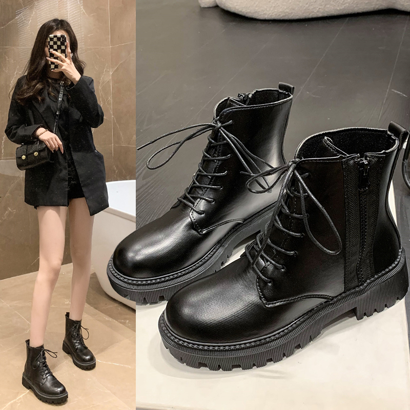 Korean black clearance boots