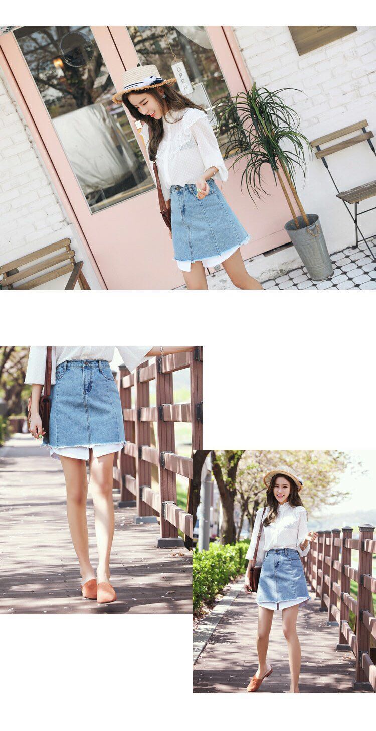 m and s ladies denim skirts