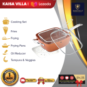 Kaisa Villa 5 In 1 Copper Square Pan 4 Pcs KV-9901