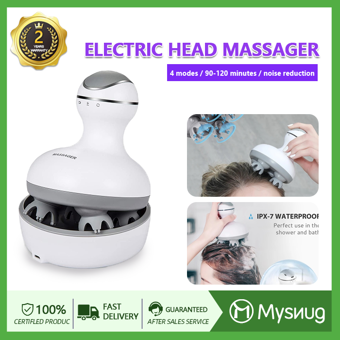 Mysnug-Hair Massager Electric Scalp Massager,Head Massage Scalp,Waterproof  Portable Head Massager With 4 Replacement Massage Heads for Stress  Relief,Deep Cleaning,Cordless Hair Scalp Massager-4902,Happy Mothers' day,  Gifts For Loved,Pets | Lazada PH
