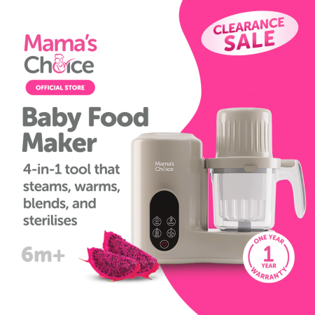 Mama's Choice 4-in-1 Baby Food Maker with Warranty