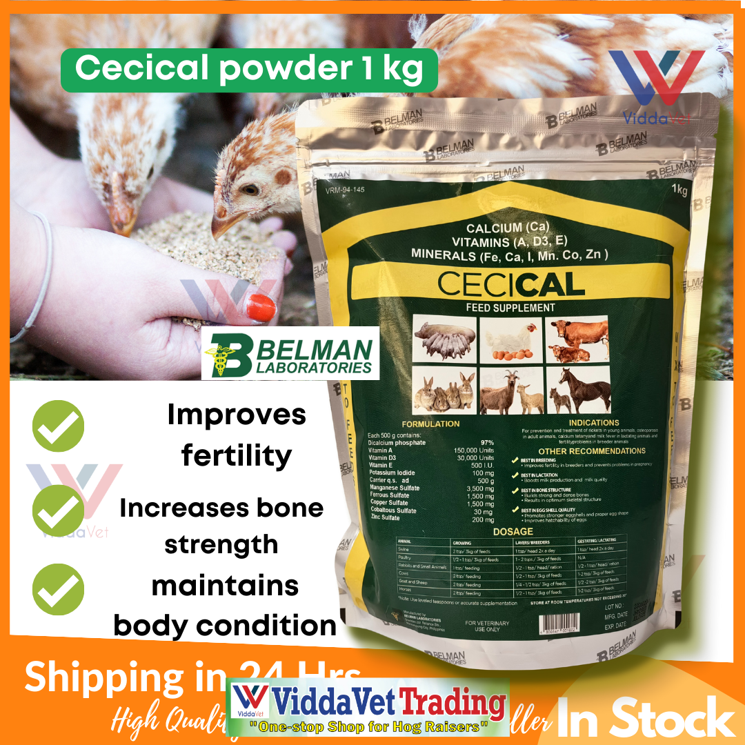 Belman product 1kg Cecical Powder feed premix game fowl dog cat pigs cattle goat sheep cecical powder 1kg cecical Lazada PH