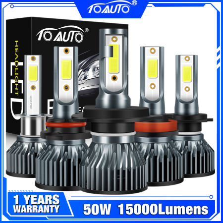 Waterproof LED Headlight Bulbs, 15000LM, 6000k, H4