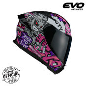 EVO SVX-02 Graffiti Dual Visor Helmet with Free Clear Lens