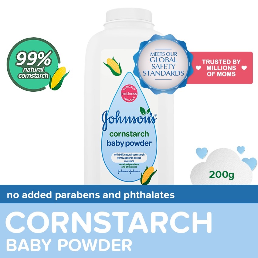 Johnson and johnson 2024 cornstarch powder safe