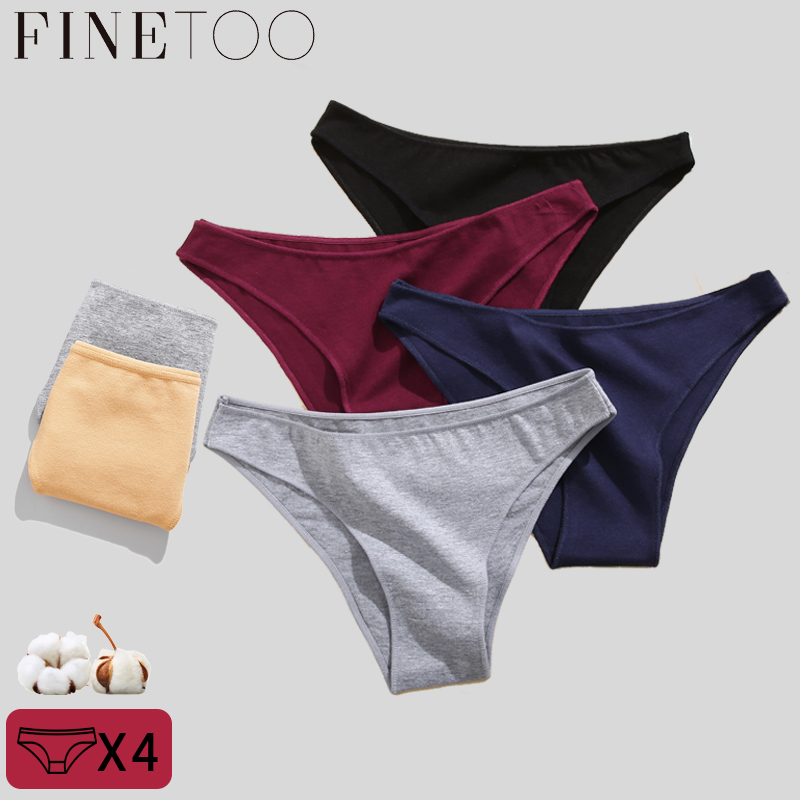 FINETOO 6 Pcs/Set Sexy Summer Seamless Panty for Women Sale 6pcs Ice Silk  Low Waist Panties Cool Underwear New Style 2023