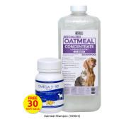 Specialized Oatmeal Dog Shampoo with Free Omega 3 Supplement