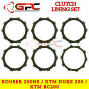 GPC Clutch Lining Set for Rouser 200NS, KTM Duke 200, RC200