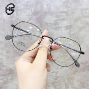 HE Eye Wear Round Fashion Frame with Computer Protection