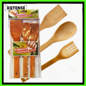 Bamboo Kitchen Utensils Set – 3 Pcs Essential Tools