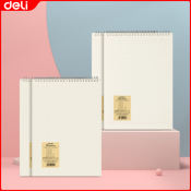 Deli Spiral Notebook - 80 Sheets, Horizontal/Grid, 1PC