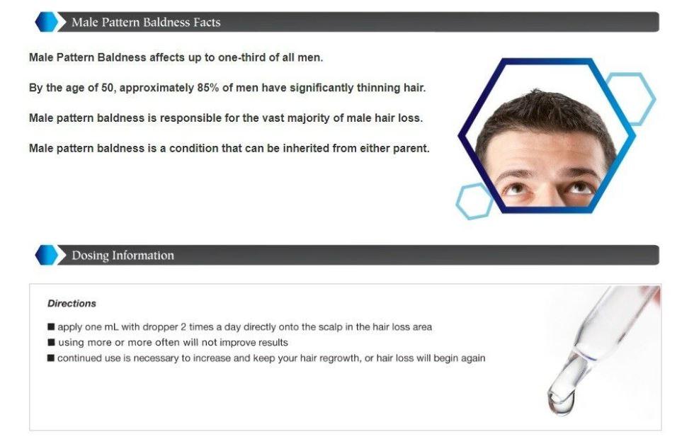Kirkland Minoxidil 5 Men Hair Regrowth Solution 6 Month Supply