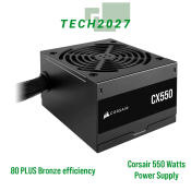 Corsair CX550 – 550 Watt 80 Plus Bronze Atx Power Supply - CP-9020277-NA