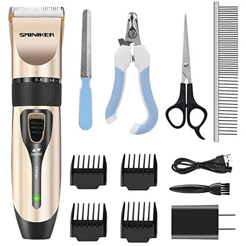 sminiker professional cordless haircut kit clippers for men rechargeable hair