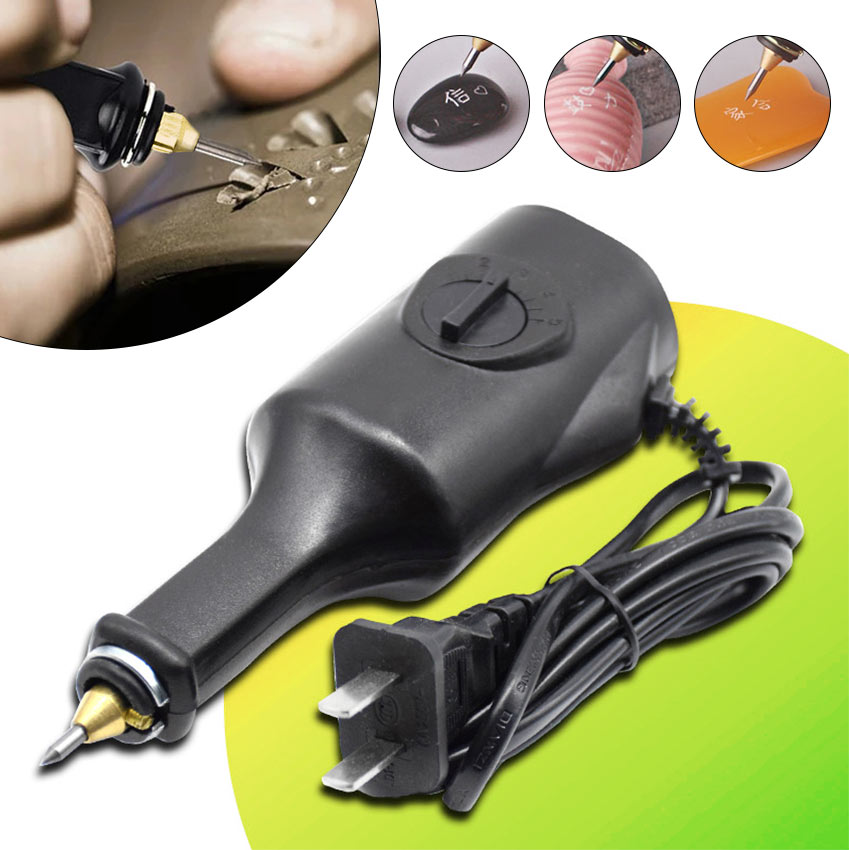 220V Electric Engraving Pen Engraver Tool Carving Pen Plotter Machine  Chisel Tip