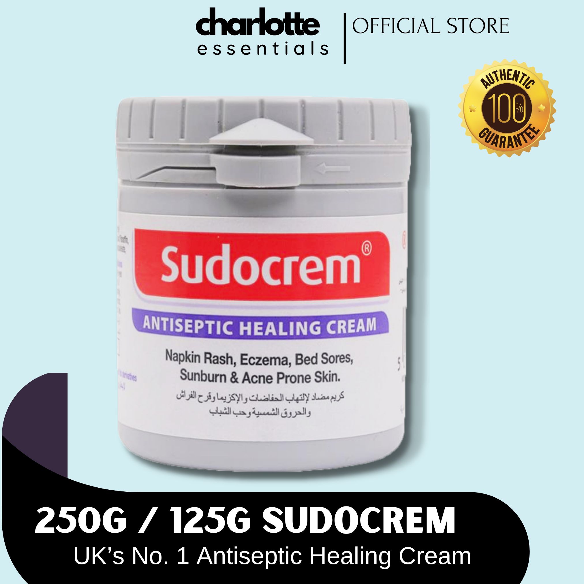 Sudocrem Healing Cream - 125g for Nappy Rash & Skin Issues