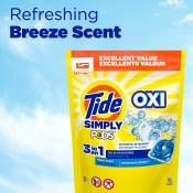 TIDE Simply PODS + Oxi Laundry Detergent, Refreshing Breeze
