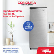 Condura Prima Silver Inverter Refrigerator 6.3SD