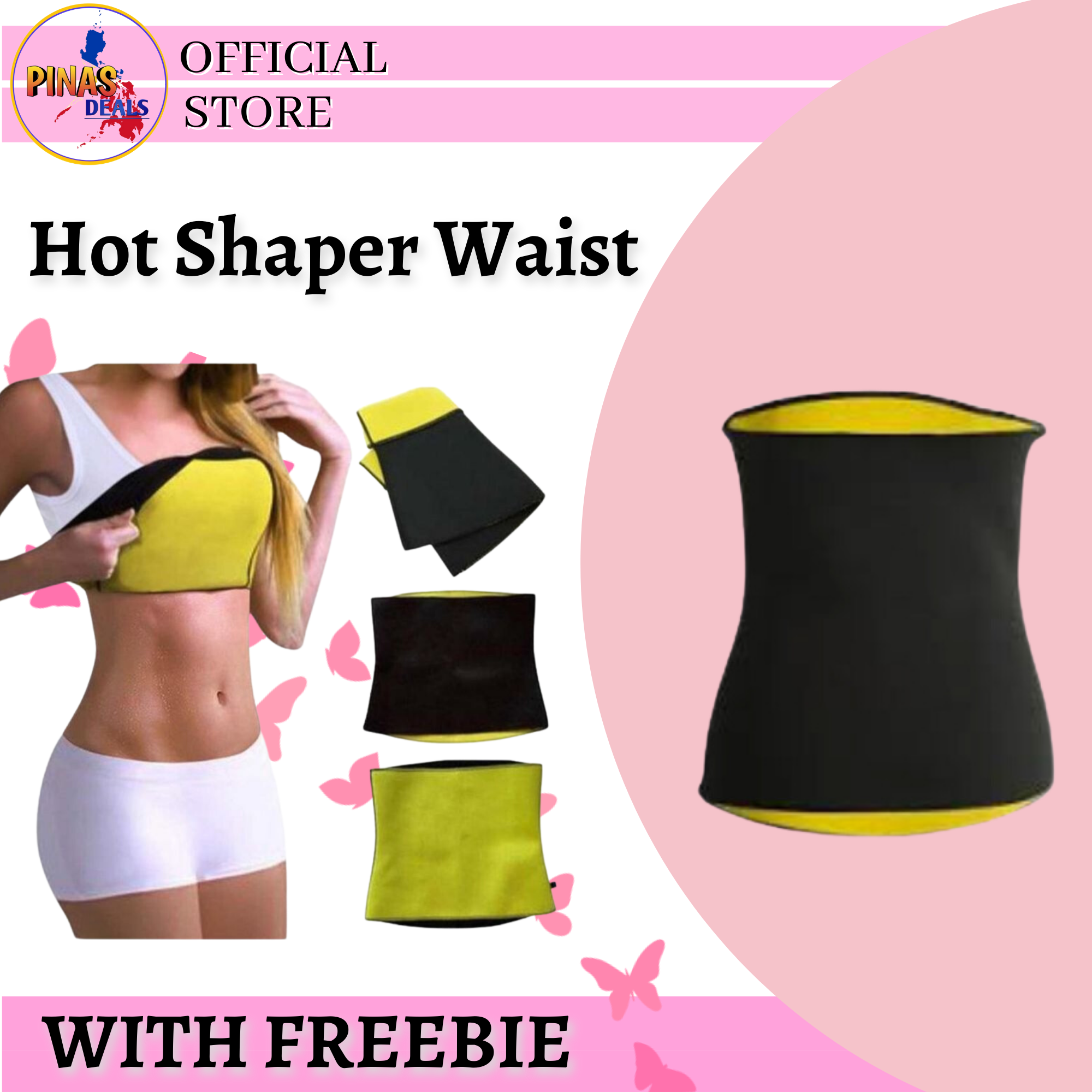  HOT SHAPERS Hot Belt with Waist Trainer – Women Sweat