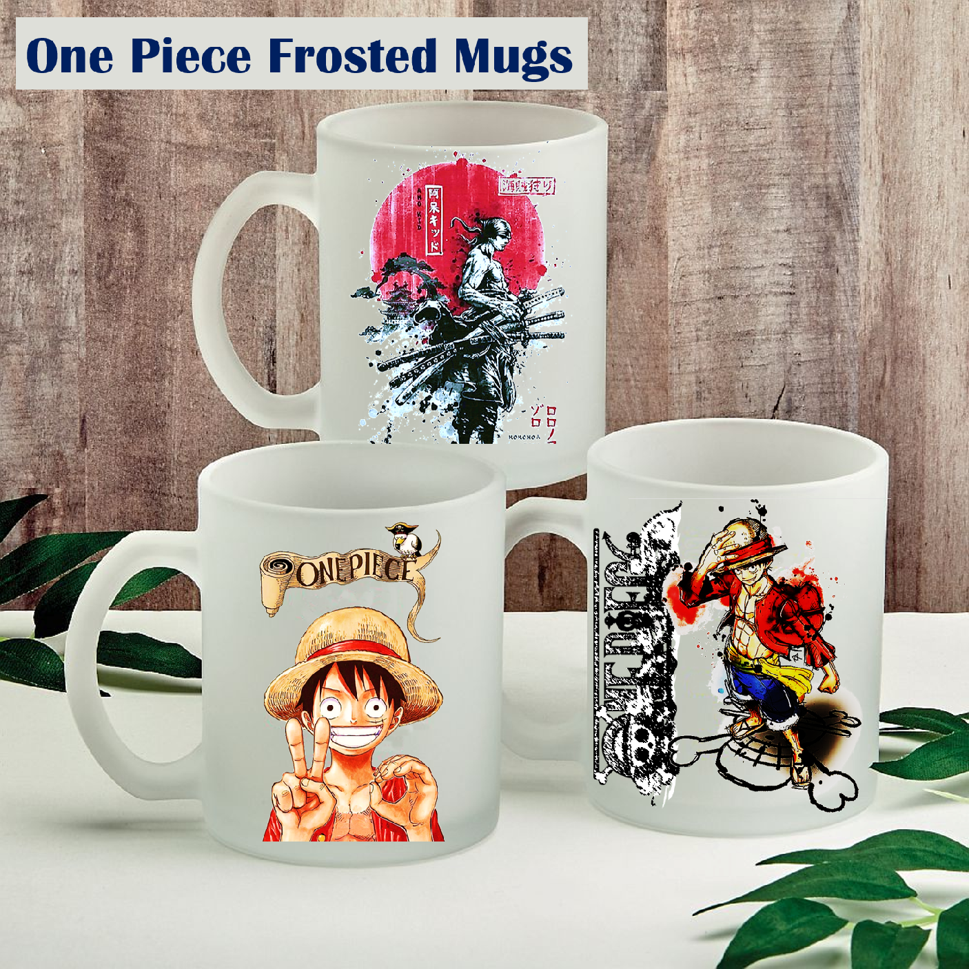 Luffy Zoro Sanji Art Anime One Piece Mug