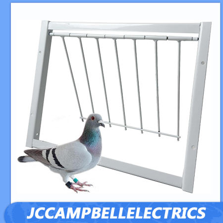 30cm/40cm/50cm Bird Cages Trap Door Pigeon Door Wire Bars Frame Entrance T Trap for Pigeon Birds House Door