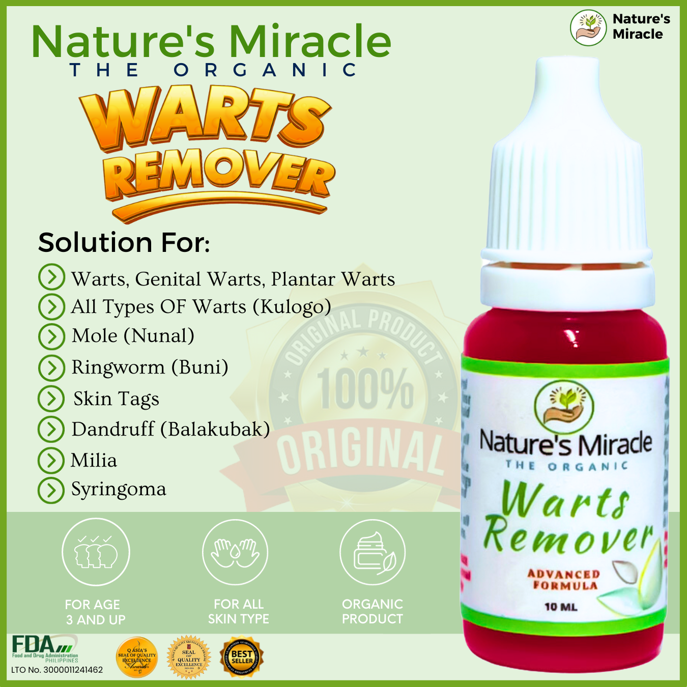 Shop Miracle Organic Mole Remover with great discounts and prices