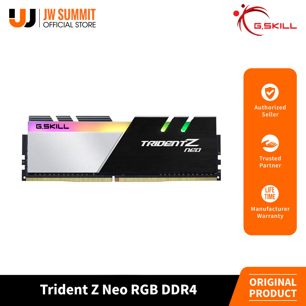 メモリー Trident Z Neo DDR4 32GB x4 128GB 3600 Desktop Memory (U-DIMM/CU-DIMM) - Trident Z Neo (For AMD) - G