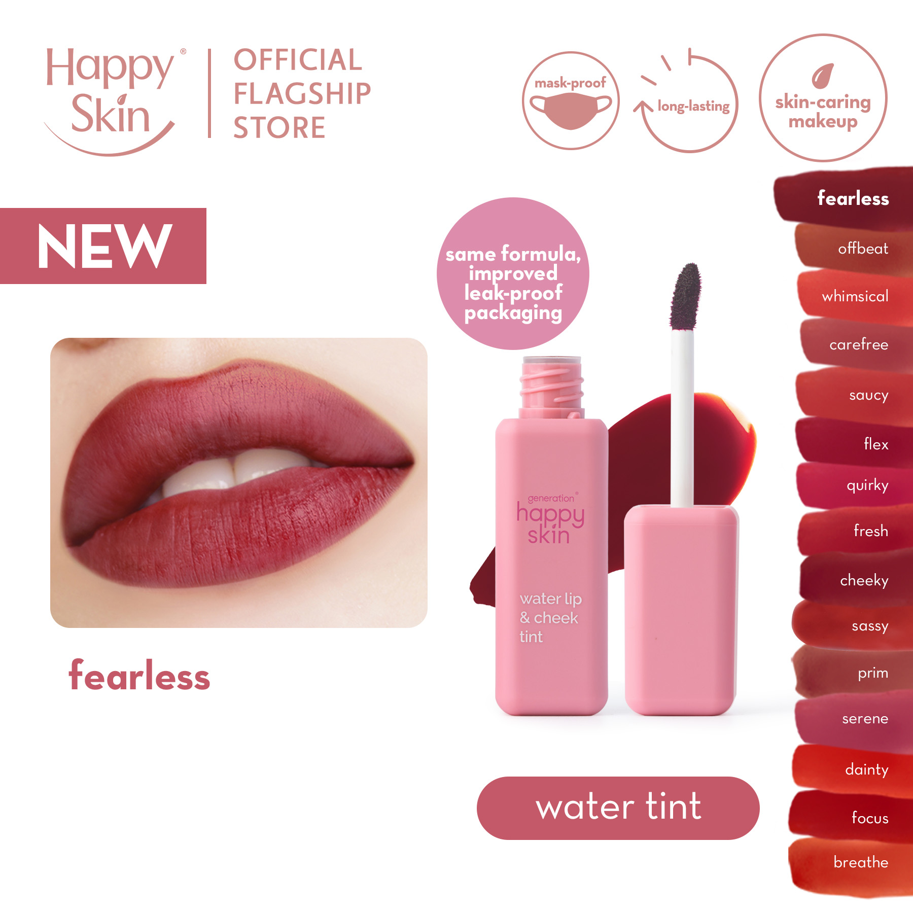 Discount on Happy Skin  shoes - SKU: Generation Happy Skin Water Lip & Cheek Tint in Fearless
