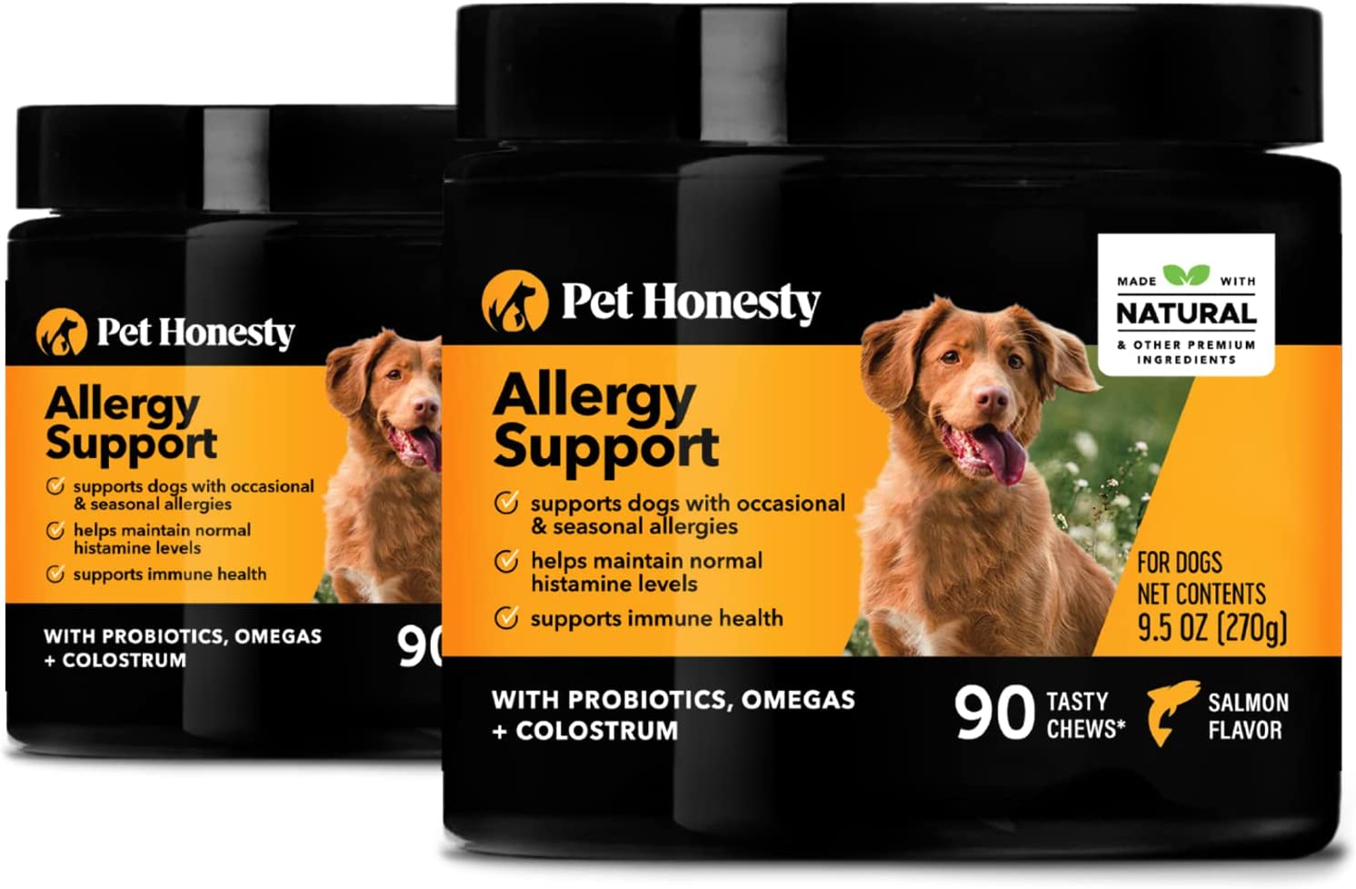 PetHonesty Allergy Skin Health Dog Supplement Max Strength Fish Oil