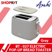 Asahi Gray Bread Toaster: Electric Pop-up, 2 Slices