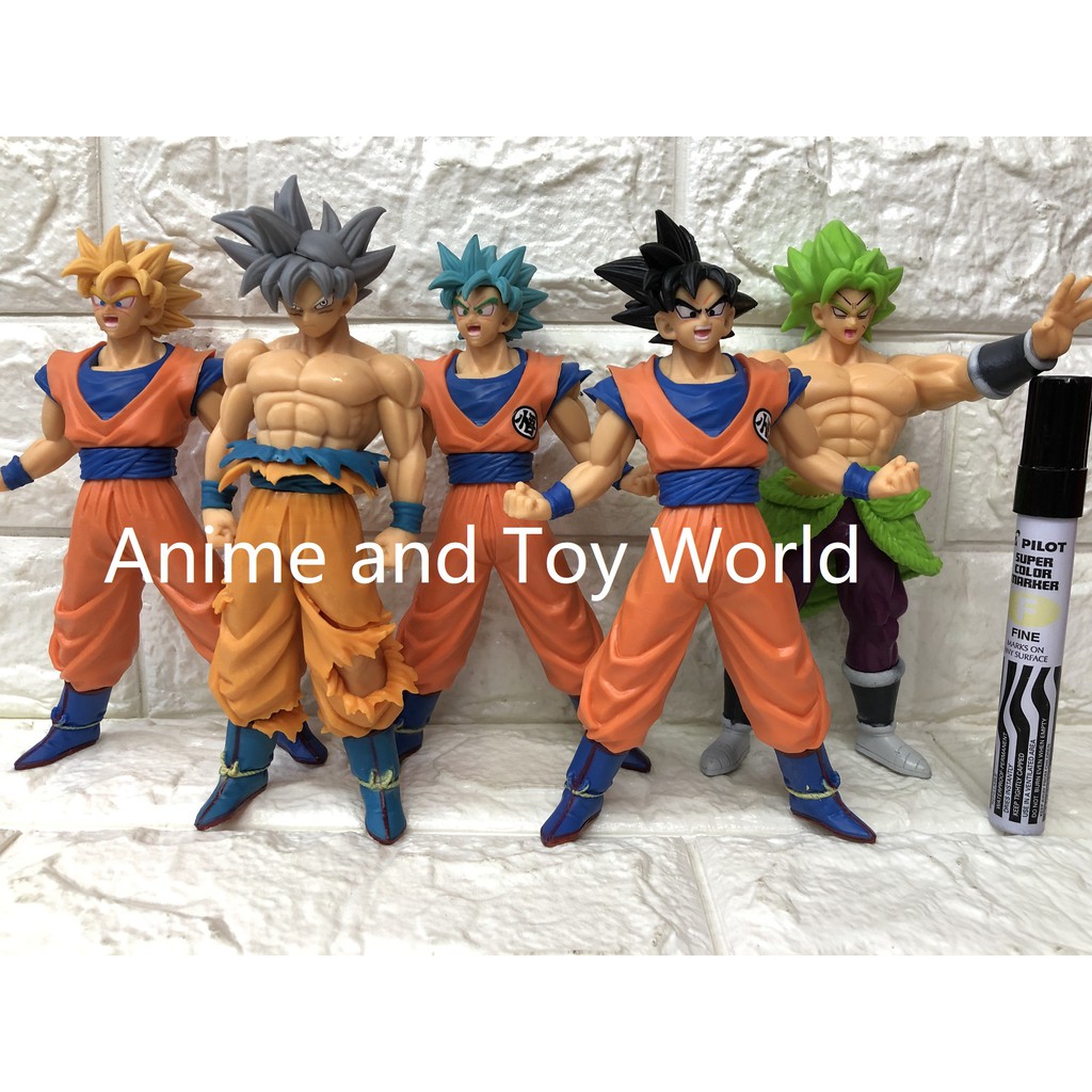 Anime Dragon Ball Z Action Figure Poupée Jouet Goku, Freezer, Gita, Super  Saiyan, Broly, Figurine Dragon Ball Poupées, jouets pour enfants Sb-8pcs  M15-25cm