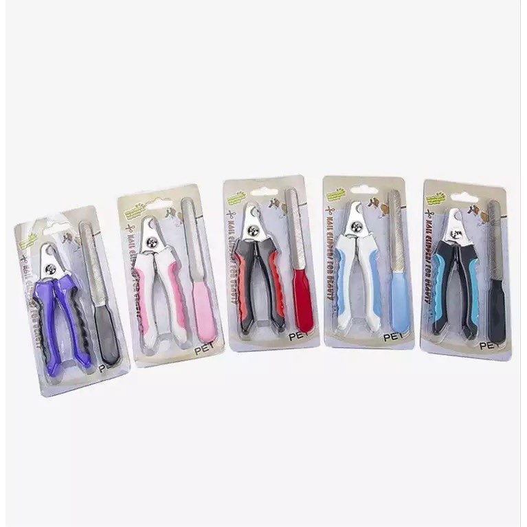 Professional Dog and Cat Nail Clippers, Cutting Nail Pliers with Nail File  for Dog, Cat, Bird