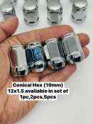 Fuji H/T Conical 19 Hex 12x1.5 Lugnut / Wheel nut  LUGNUT