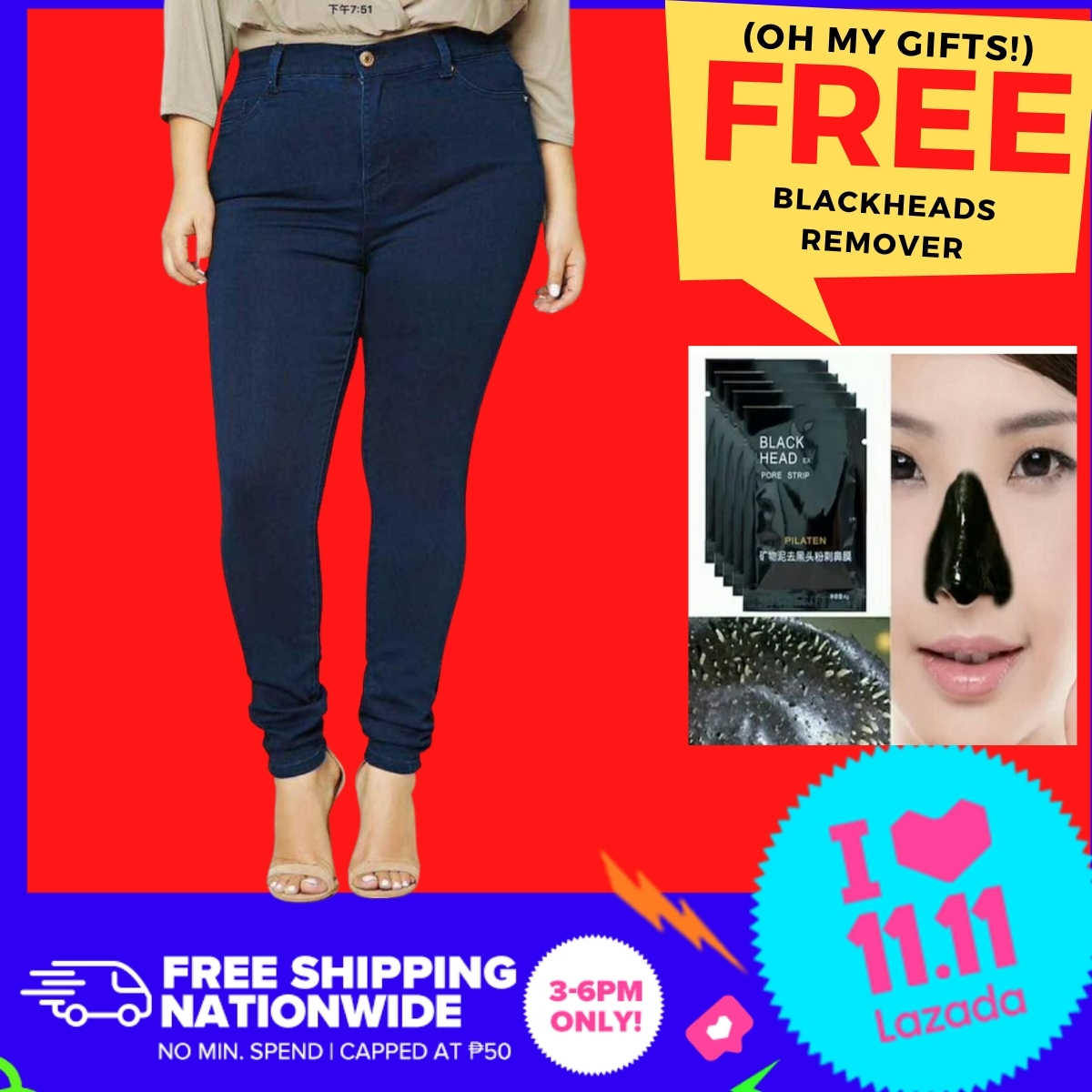 Branded High Waist Plus Size Ladies Pants (Size 30 - 36) for women on sale  with free facemask ** color may vary or differ due to monitor settings**  product color may slightly