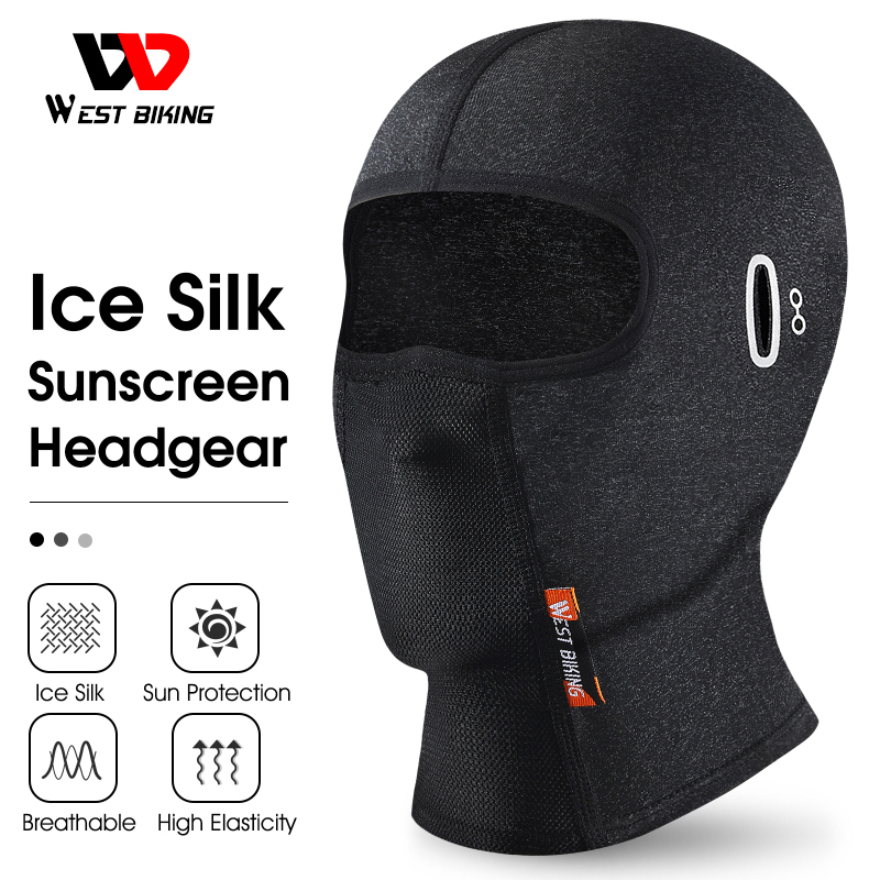 WEST BIKING Cycling Full Face Cover Bike Full Face Mask Sun UV Protection  Headgear Windproof Motorcycle Neck Warmer Climbing Neck Wrap
