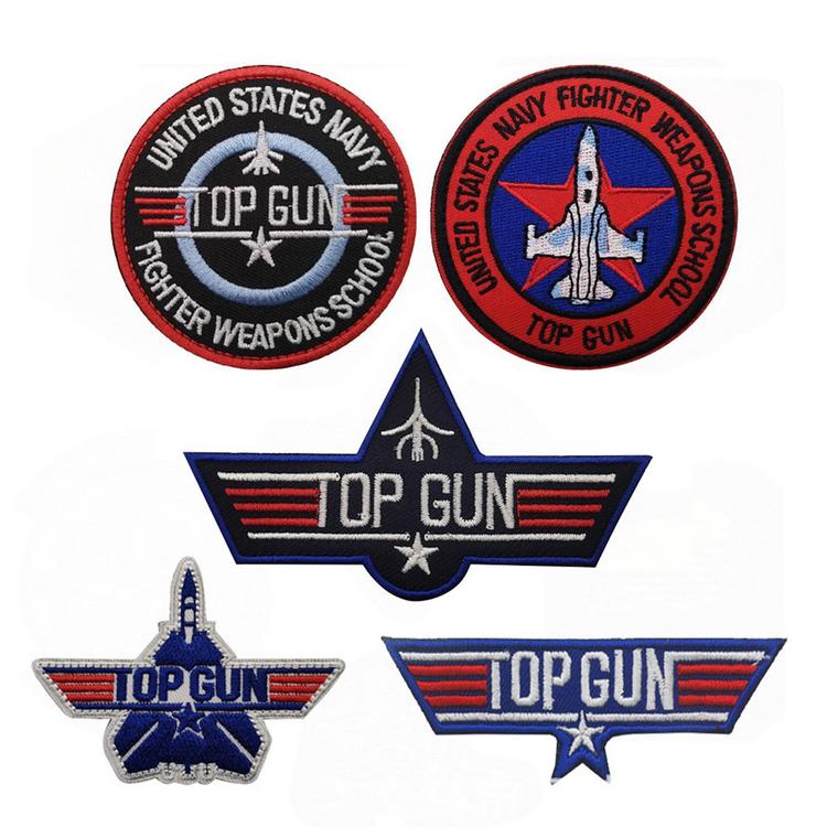 Top Gun Maverick Iron On Embroidered Patch Maverick Navy Costume Logo Sew  Jacket Jacket Cap Uniform Cosplay Air Force Army Military Logo Sign USA Us  Backpack : : Clothing, Shoes & Accessories