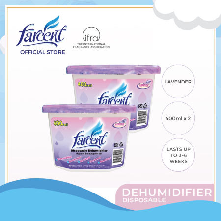 Farcent Disposable Dehumidifier - Lavender Set of 2