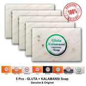 Glutamansi Soap Set: Glutathione & Calamansi - 5 Pcs