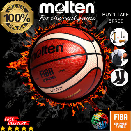 EDJANE Molten GG7X Size 7 Basketball - PU Leather