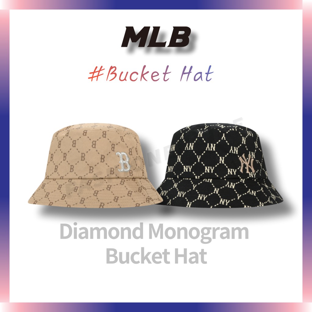 Monogram Diamond Jacquard MLB Bucket Hat Korea –