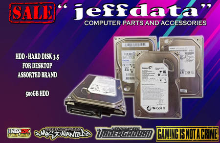 Assorted Brand 500GB HDD for Desktop, High Quality