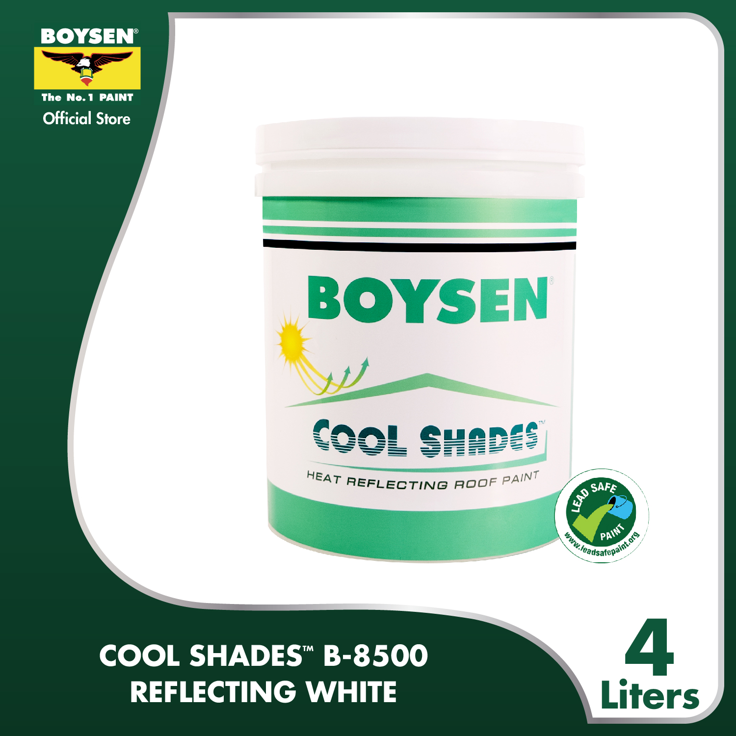 BOYSEN Cool Shades Reflecting White B8500-4L