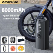 8000mAH Portable Car Air Pump with Digital Tire Pressure Display